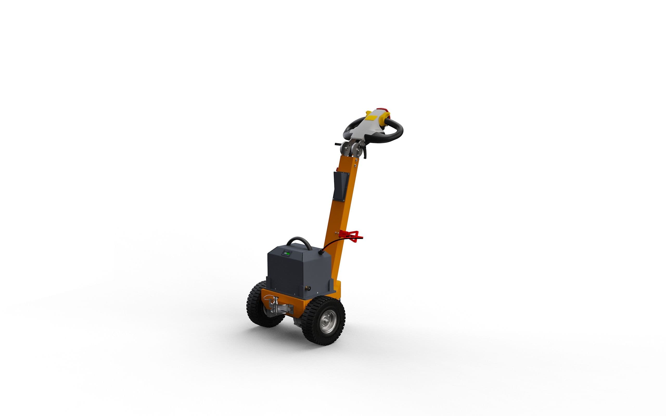 Schrägansicht des Elektroschleppers Dragger 1000