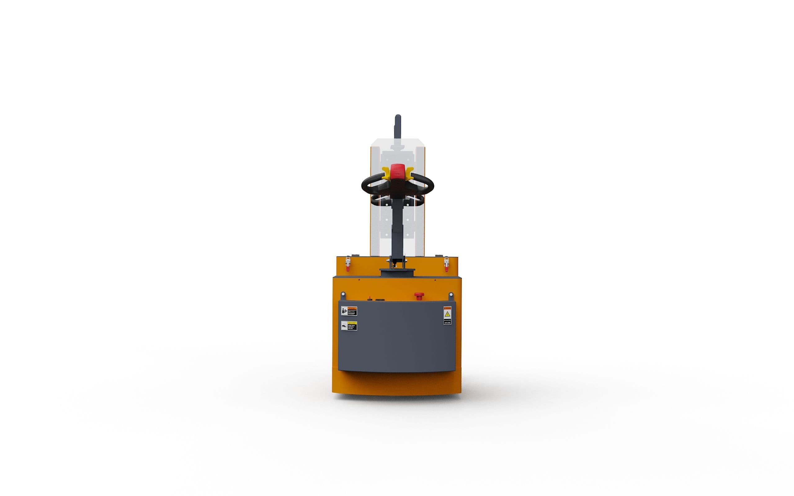 Frontansicht des Abrollcontainer Schleppers Jack 12 Container