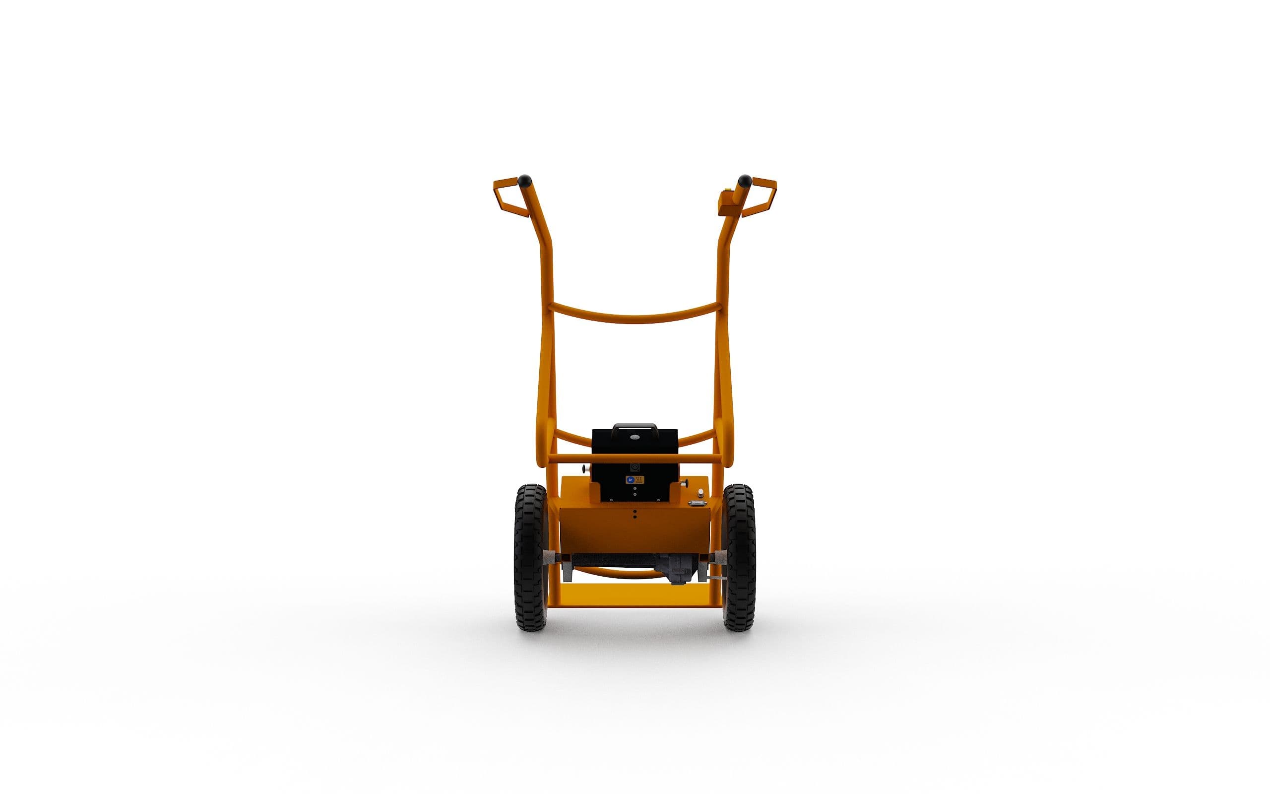 Rückansicht der elektrischen Pflanzenkarre Kuli K6