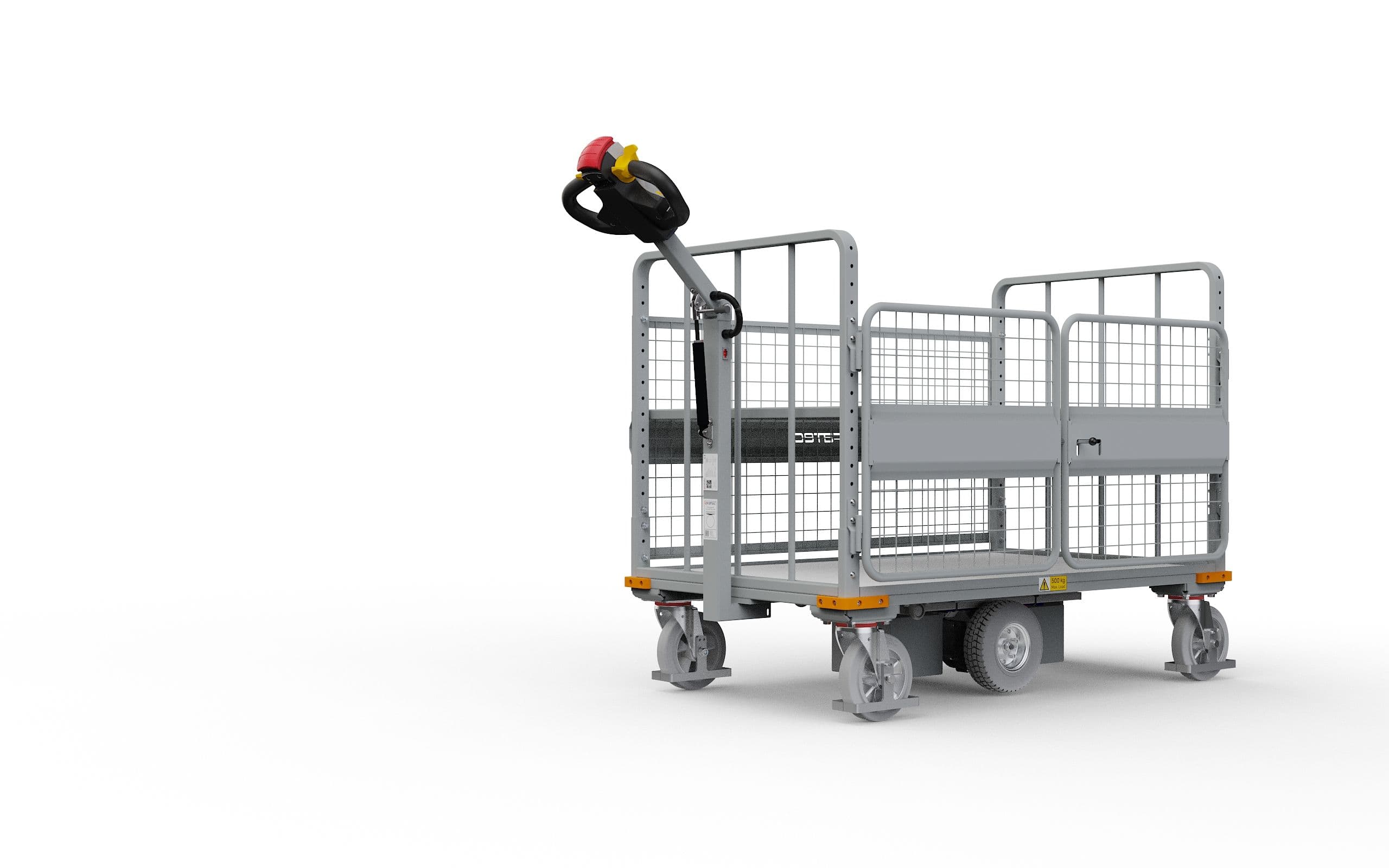 Elektro-Plattformwagen Trolley 500 M XE mit modularem Aufbau und 1260x800 mm Ladefläche