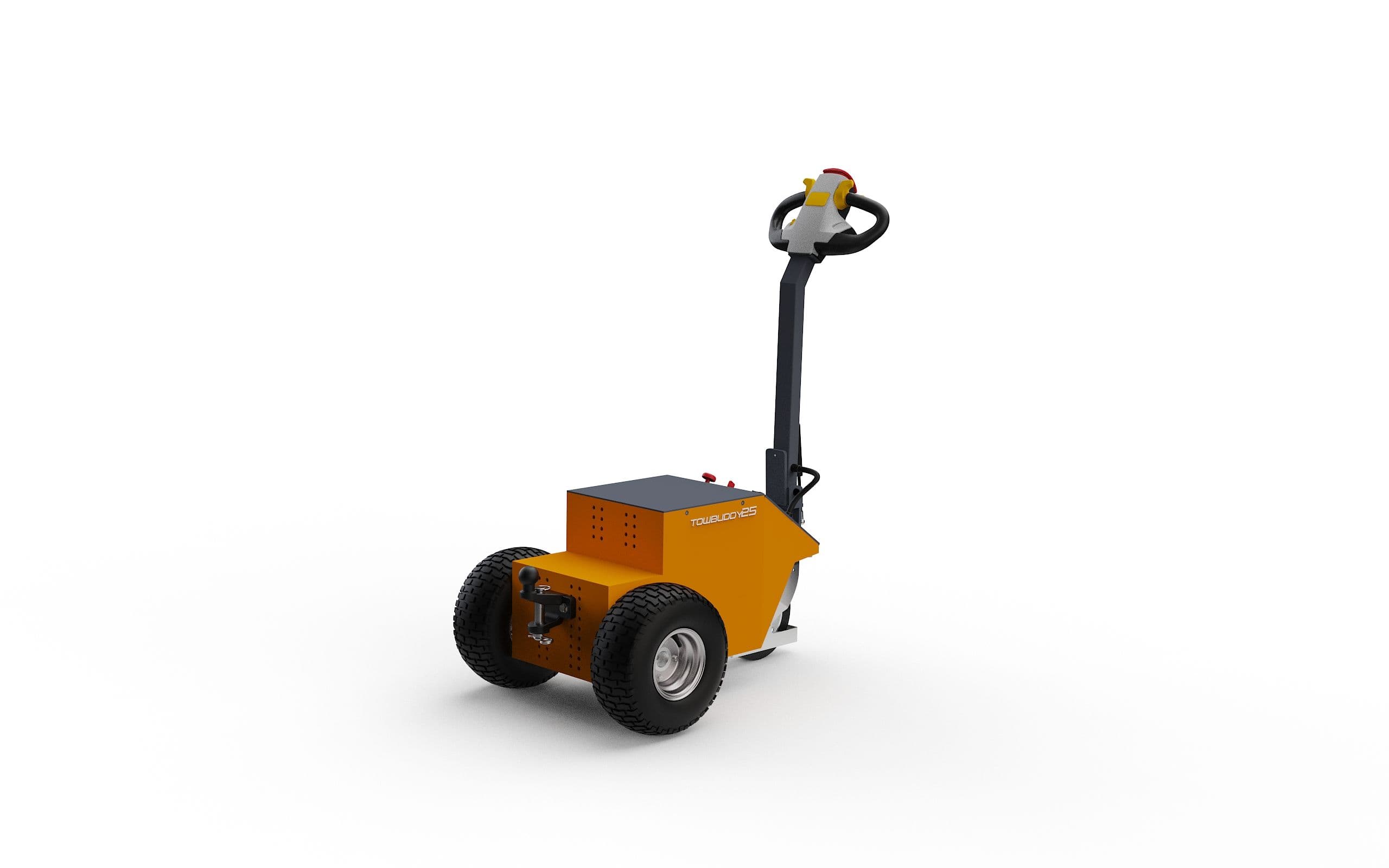 Schrägansicht des Elektroschleppers Towbuddy 25