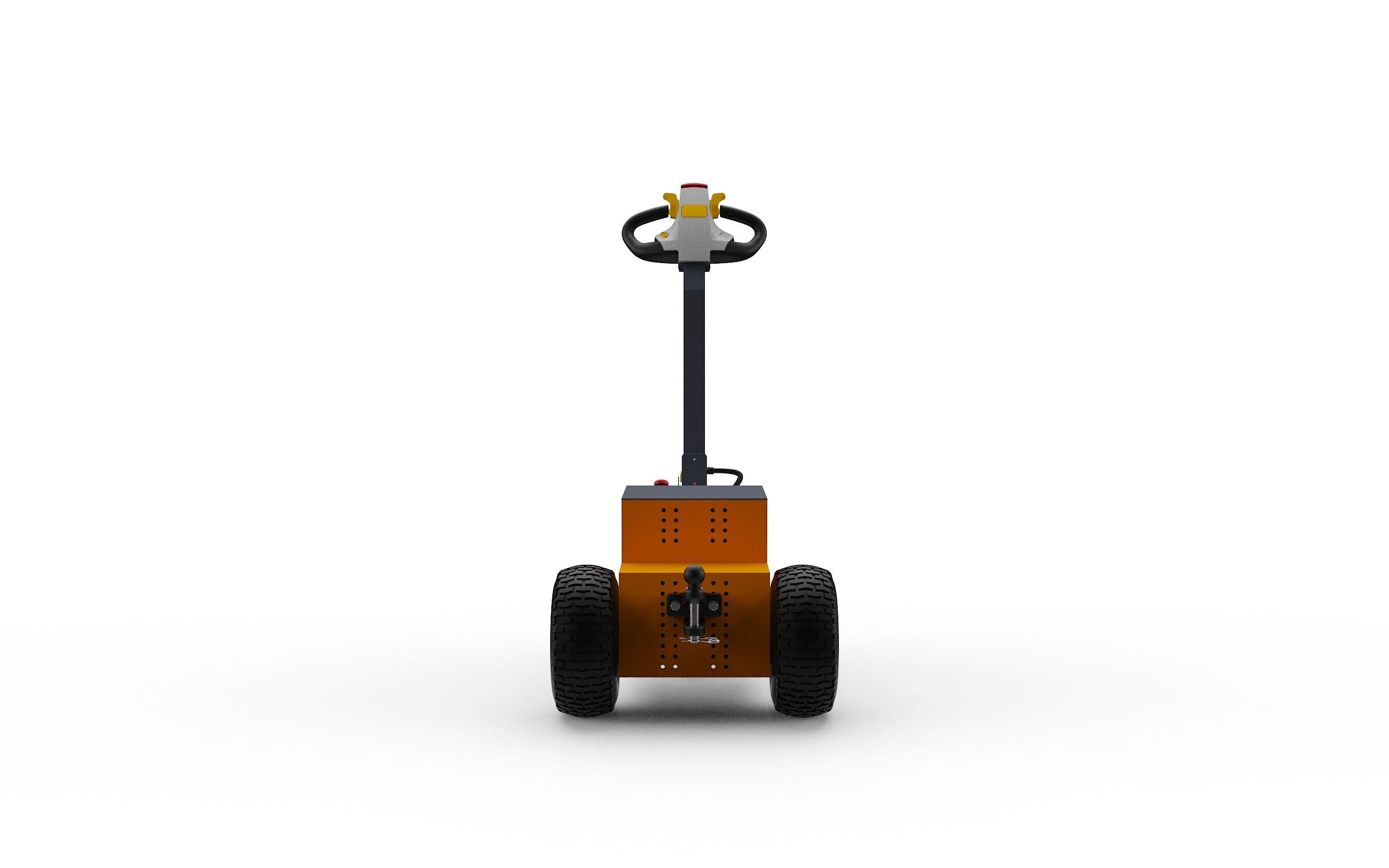 Rückansicht des Elektroschleppers Towbuddy 25