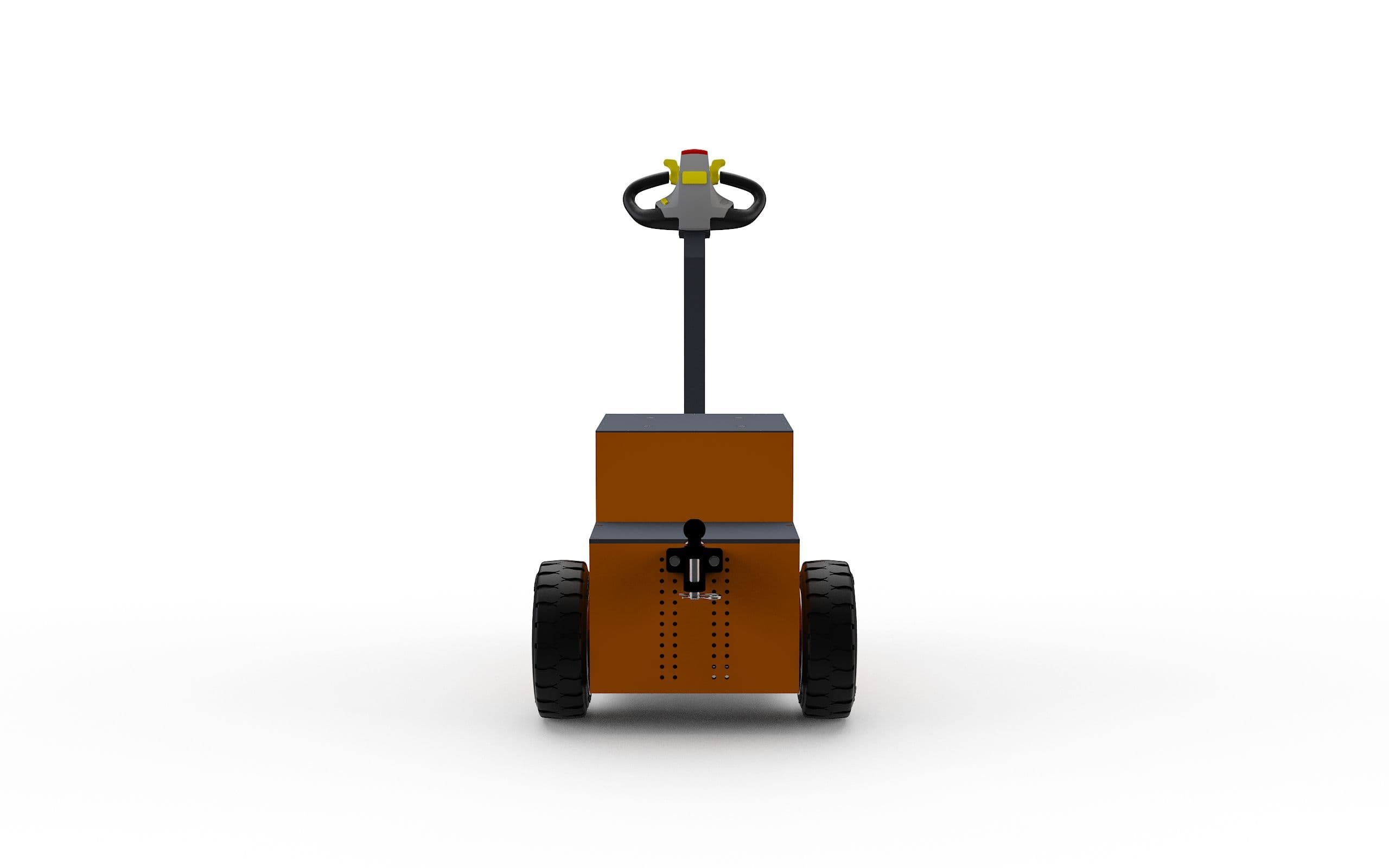 Rückansicht des Elektroschleppers Towbuddy 75