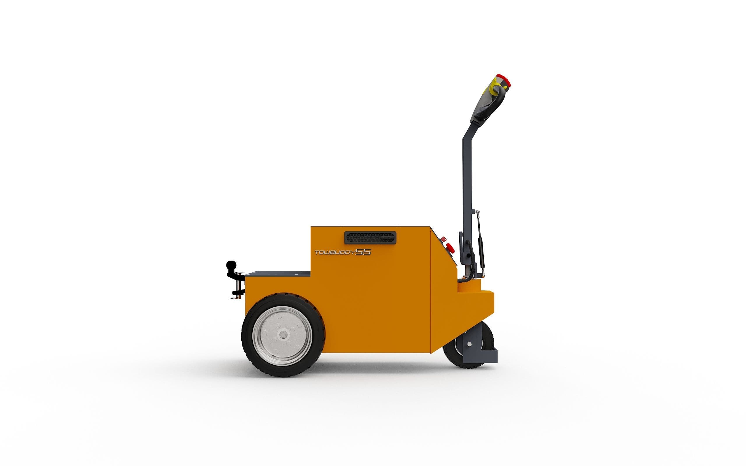Seitenansicht des Elektroschleppers Towbuddy 75